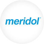 Meridol logo.